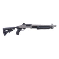 Imagem de ESPINGARDA CAL.12GA 16" CBC PUMP MILITARY 3.0 CR COM ACESSORIOS - CERAKOTE TUNGSTEN